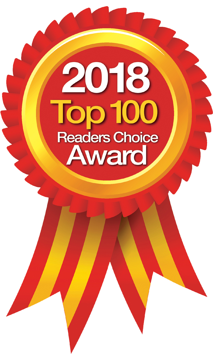 2018 — Top 100 Readers’ Choice Award